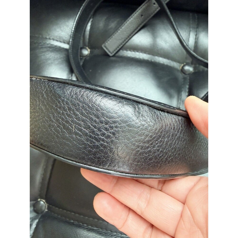 Kate Spade Greenwood Place Rita Belt Bag Black Cow Leather Gold Turn Lock - Picture 11 of 13